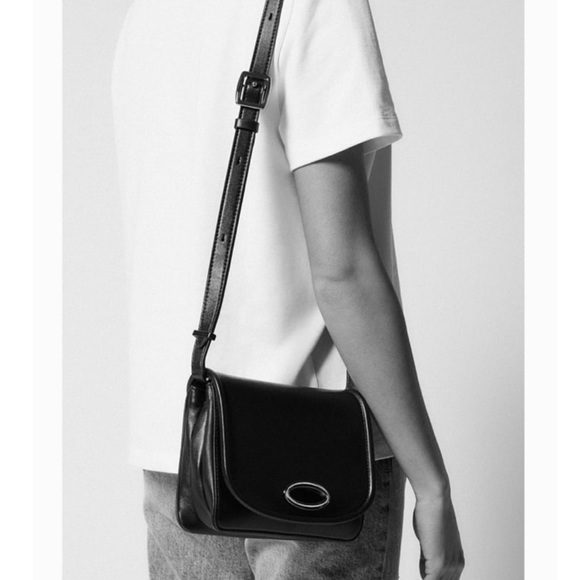 NWT Zara Leather Crossbody Bag - Picture 3 of 15